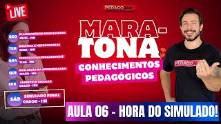 Super Aula com o Simulado Final da Maratona de Conhecimentos Pedagógicos [upl. by Nosauq471]