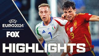 Spain vs Italy Highlights  UEFA Euro 2024 [upl. by Vasileior]