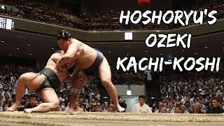 Hoshoryu earns an Ozeki Kachikoshi 105 All 15 days of his Natsu Basho 2024 [upl. by Idnil]