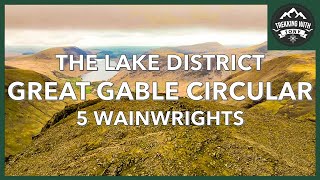 Lake District Great Gable Green Gable Base Brown Brandreth Grey Knotts from Honister Slate Mine [upl. by Suiram]