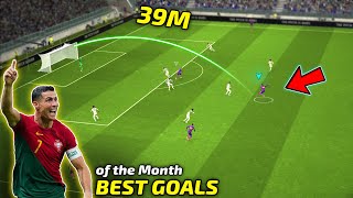 TOP 10 GOALS OF THE MONTH  efootball 2024 [upl. by Fevre]