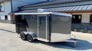 2022 Neo 7x14 NAMR Aluminum Enclosed Motorcycle Trailer [upl. by Ainet]