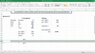 Ejercicio 12 Genética de Poblaciones [upl. by Tews]