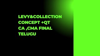 levyampexemption under customs cacma final nov 24 telugu concept QT [upl. by Goulet]