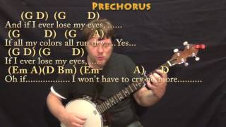 Moonshadow Cat Stevens Banjo Cover Lesson with ChordsLyrics [upl. by Robbin226]