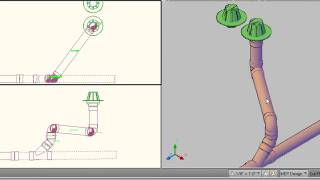 AutoCAD MEP 2010 Piping Basics  Video 2of2 [upl. by Jennee476]