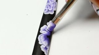 Nail art training Flower One stroke [upl. by Soilissav]