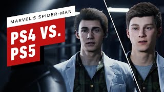 Marvels SpiderMan Comparison PS4 2018 vs PS5 Remaster 2020 [upl. by Angelis]