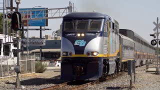 Amtrak San Joaquin’s train 715 passing Blackstone and McKinley Ave [upl. by Sven]