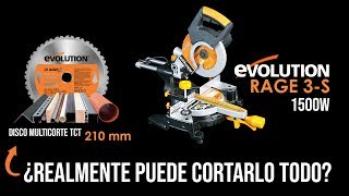 evolution rage3s sierra ingletadora 210mm multimaterial [upl. by Lissi]