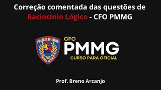 Correção comentada da prova de raciocínio lógico matemático  CFO PMMG [upl. by Rawdin332]