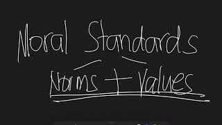 MORAL vs NONMORAL STANDARDS Chapter 1 Topic 2 [upl. by Sethrida]