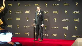 Chris O’Dowd 2019 Emmys speech backstage for State of the Union [upl. by Arratal]