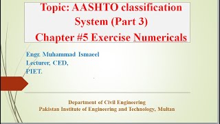 soil classification system  soil classification  soil classification according to aashto [upl. by Nerraj16]