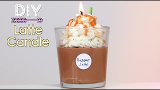 DIY Starbucks Latte Candle Holiday Gift Idea [upl. by Tadeas]