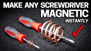 How to MAGNETIZE Screwdrivers Bits amp Tools INSTANTLY [upl. by Orpah]