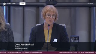 Høring om statsbudsjettet 2024 [upl. by Alit]