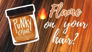 Punky Colour Flame  Hair Dye Swatch Test [upl. by Esinev896]