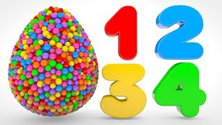 Learn Numbers with Color Balls  Numbers amp Shapes Collection for Children [upl. by Yattirb]