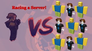 Racing an ENTIRE SERVER in Tower of Jump INTENSE [upl. by Marge]