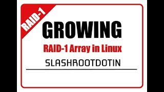 How to Grow RAID 1 Array in redhat Enterprise Linux [upl. by Eceinwahs]