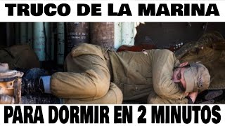 TÉCNICA MILITAR PARA DORMIR EN 2 MINUTOS 🎖️😴💤💤 [upl. by Eidnam]