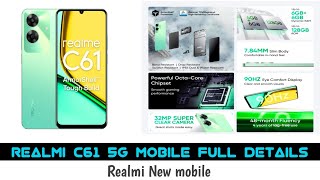 Realmi new mobile launch Under 10k Realmi C61 mobile full details  realmi New mobile launch [upl. by Siuqaj]