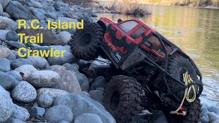 RC Rock Crawling the Axial Scx6 Honcho at Nanaimo River park [upl. by Akitnahs]