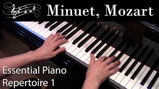 Minuet Mozart Elementary Piano Solo Essential Piano Repertoire Level 1 [upl. by Dust888]