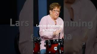 Lars vs drumming grandma 🤣 drums drummer metallica larsulrich meme fail funny disturbed [upl. by Okomom]