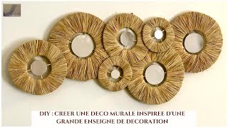 DIY  JE REPRODUIS UNE DECO MURALE DUNE GRANDE ENSEIGNE DE DECORATION POUR MOINS DE 10EUROS [upl. by Lucinda]