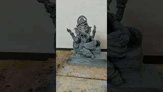 Ganpati ji idol making with clay 🌺 Eco friendly Ganesha making with clay shorts short subscribe [upl. by Lance489]