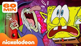 SpongeBob  1 uur lang de ENGSTE momenten van SpongeBob  Nickelodeon Nederlands [upl. by Maier98]