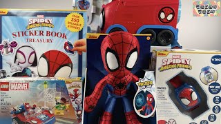 Marvel Spidey and His Amazing Friends Collection Unboxing Review  Spidey Spinning Transforming Car [upl. by Repip182]