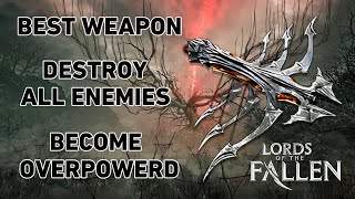 Lords of the Fallen Best Weapon the Harrower Dervla Crossbow Is Overpowered and Can One Shot Enemies [upl. by Ymmik88]