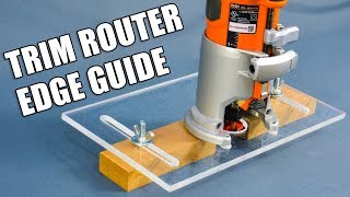 Making a Trim Router Edge Guide Jig Palm Router Edge Guide [upl. by Jolie735]