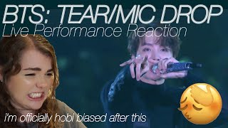 BTS TearMic Drop Live at Wembley Reaction  two words HOSEOK and DIOR [upl. by Afra]