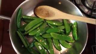 Cooking from my Garden  Easy Sugar Snap Pea Recipe [upl. by Anica]