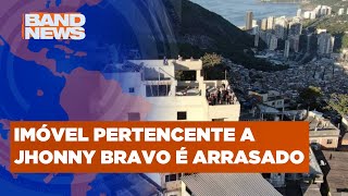 Mansão do tráfico é demolida na rocinha  BandNews TV [upl. by Divadnhoj]