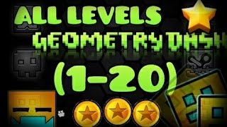 All levels Geometry Dash 120 100 All Coins [upl. by Dulsea]