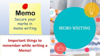 Memo Writing  Interoffice Memorandum writing techniques  NCWEB  DUSOL  Study Score  Writings [upl. by Steve]