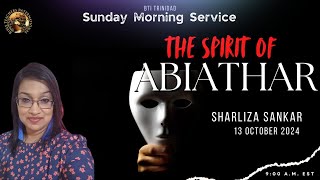 The Spirit Of Abiathar  Pastor  Sharliza Sankar [upl. by Hamlet192]