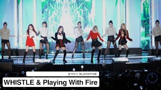 블랙핑크 BLACKPINK4K 고정직캠WHISTLE amp 불장난1119 Rock Music [upl. by Morel530]