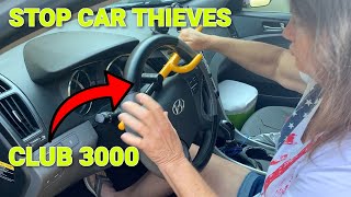 Club 3000 Steering Wheel Lock  Not Today Thief [upl. by Deedahs74]