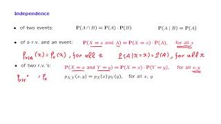 L074 Independence of Random Variables [upl. by Assital275]