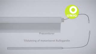 Rullegardin  Tilslutning af motor [upl. by Pius]