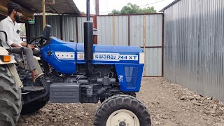 SWARAJ 744 XT 4 star new model 2024  swaraj 744XT side gear [upl. by Daggna660]