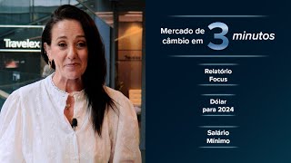 Relatório Focus Dólar para 2024 Salário mínimo  Mercado de câmbio em 3 minutos [upl. by Esma196]