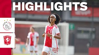 Highlights Ajax Vrouwen  FC Twente Vrouwen  Super Cup [upl. by Kcirdled]