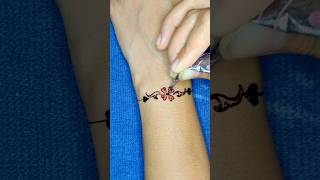 New Bracelet Mehndi Design shorts [upl. by Rodmun495]